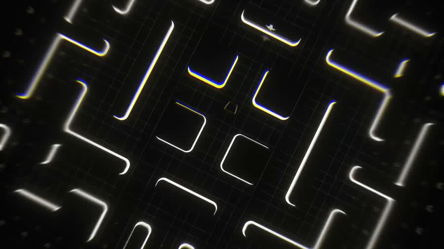 Le labyrinthe de Pac-Man redessiné en or pour Paco Rabanne