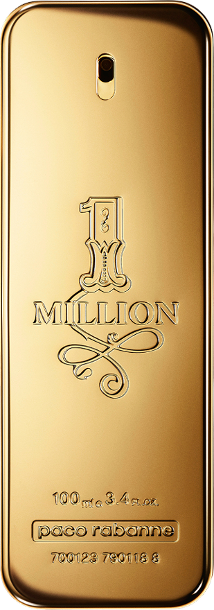 Le flacon 1 Million : un lingot d’or gravé